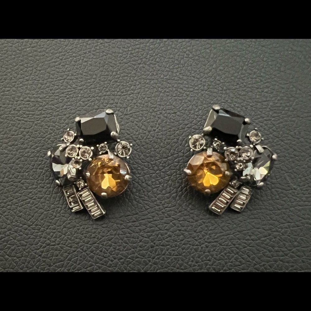 J.Crew rhinestone earrings new never worn